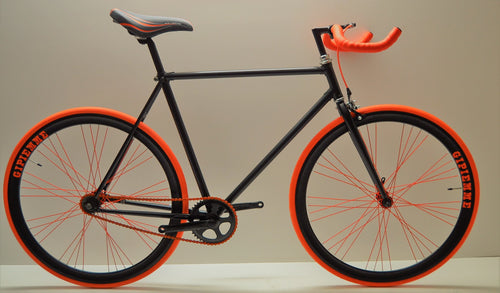 Bici fixed 28 single speed nero personalizzabile