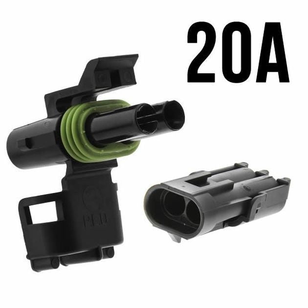 2 way plug connector 20A 36V 48V for E-bike