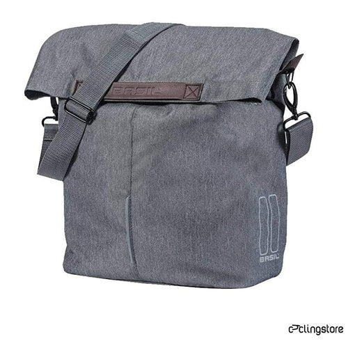 SACOCHE BASIL SAC DE VELO SHOPPER 14/16L GRIS