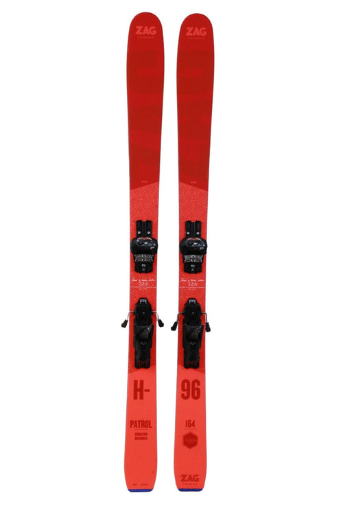 Ski Test Zag H 96 + fixations