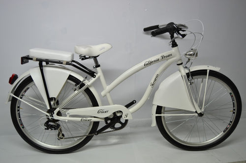 Bici cruiser 26 bianco personalizzabile