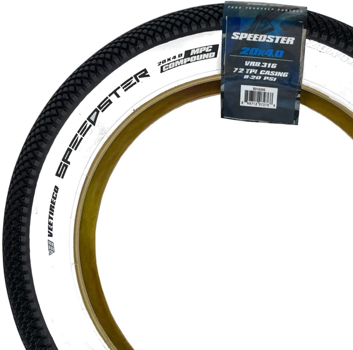 Tire Speedster 20 x 4.0 Black White