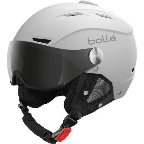 CASQUE BOLLE BACKLINE VISOR WHITE MATTE-SILVER GUN