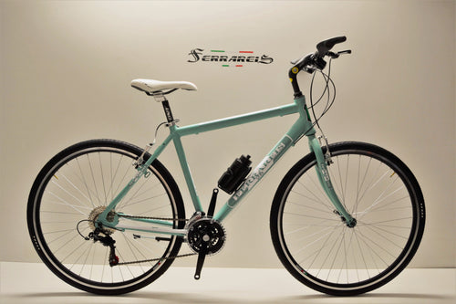 Bici ibrida 28 verde nero personalizzabile