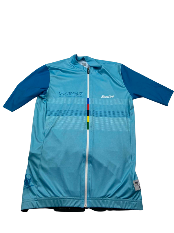 Maillots de vélo santini montreal 74 homme bleu