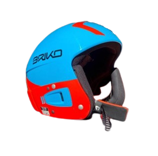 Casque de ski alpin bleu et rouge Certifié FIS 6.8 taille 60cm