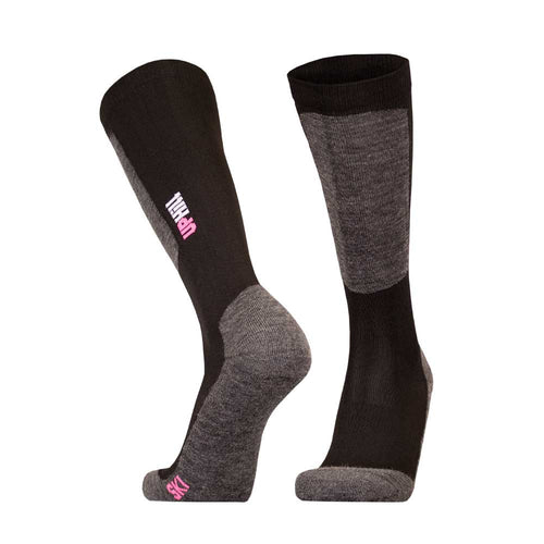 Chaussettes UphillSport Halla Alpine Merino & Quick Dry black pink - Chaussettes de ski neuf déstockage