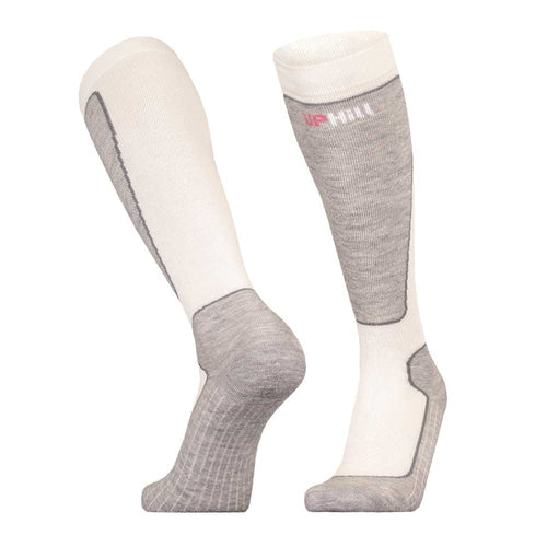 Chaussettes UphillSport Valta White Pink Alpine Merino - Chaussettes de ski neuf déstockage