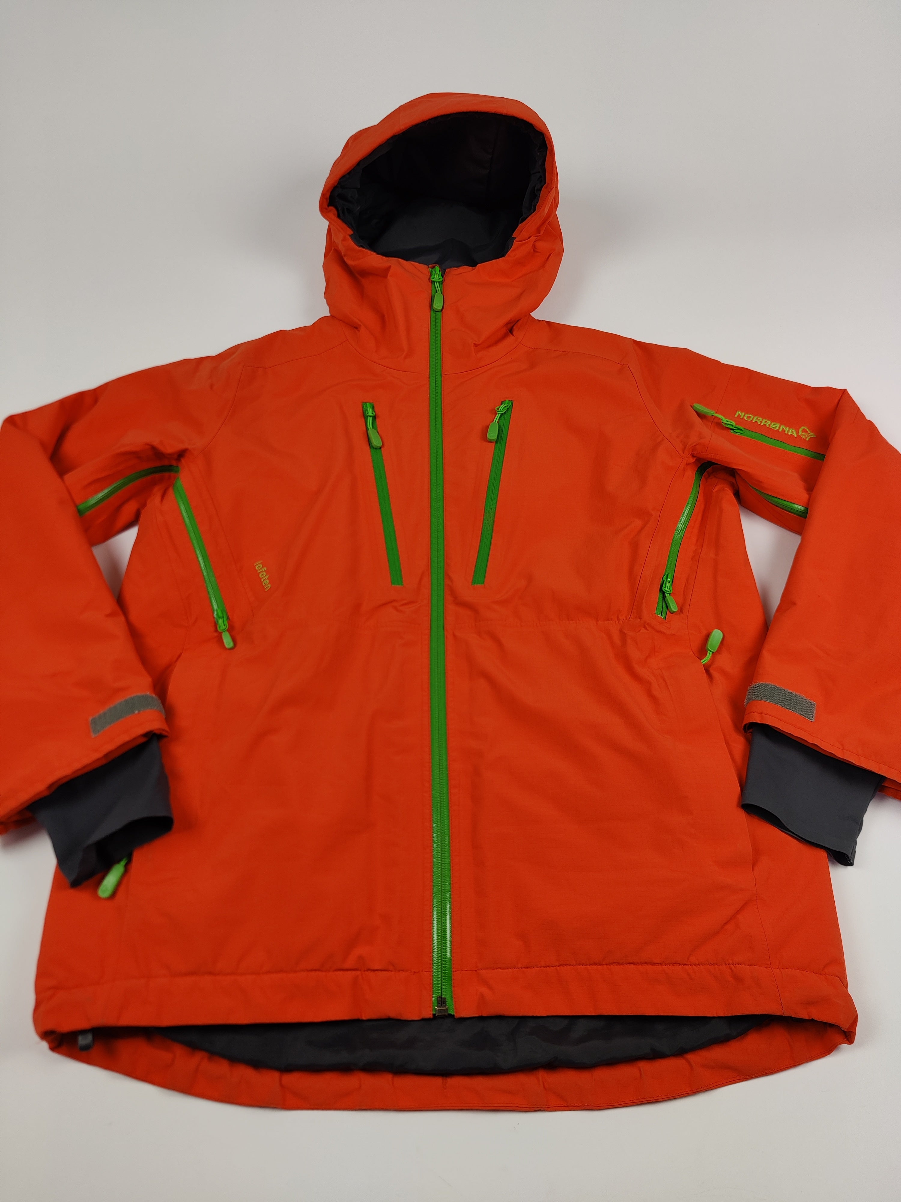 Norrona Skijas Goretex Oranje Groen Dames S