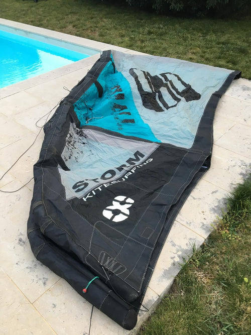 Ailes de kitesurf Storm Voyager Squall Bleu