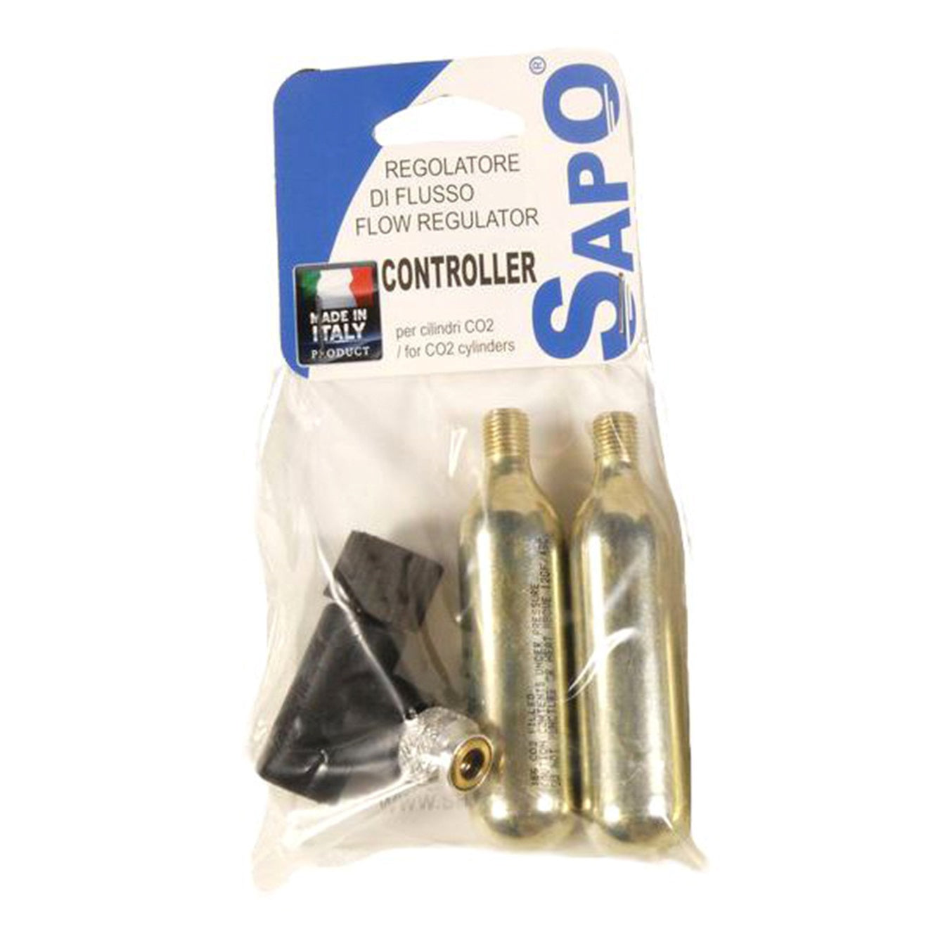 SAPO KIT EROGATORE + 2 CARTUCCE CO2