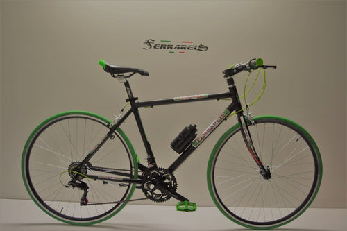 Bici ibrida uomo 28 verde nero personalizzabile