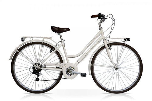 Country Bicycle 28 Woman 6V White Mercurius
