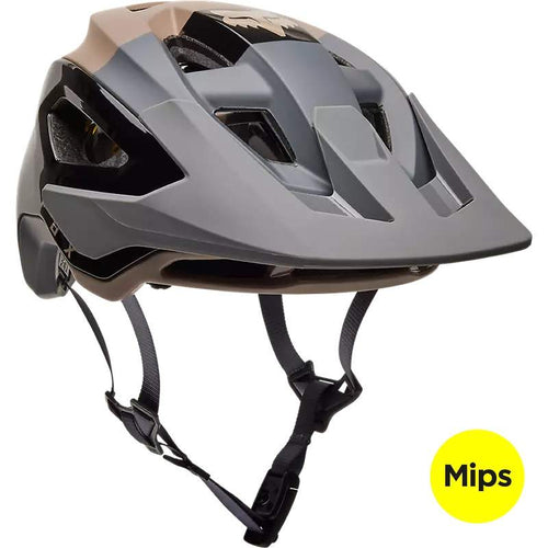 Casque FOX Speedframe Klif Noir Marron Gris