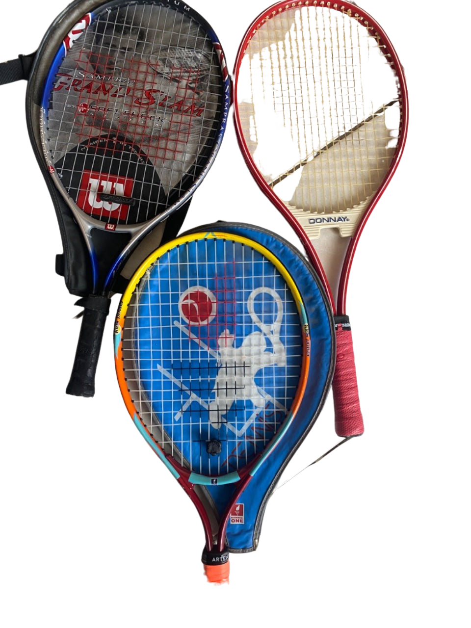 Raquettes de tennis enfant donnay , wilson et décathlon