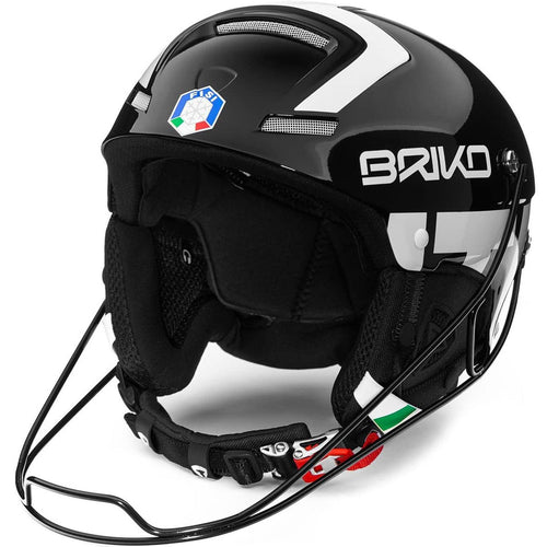 Briko Slalom FISI Shiny Black - casque de ski neuf adulte