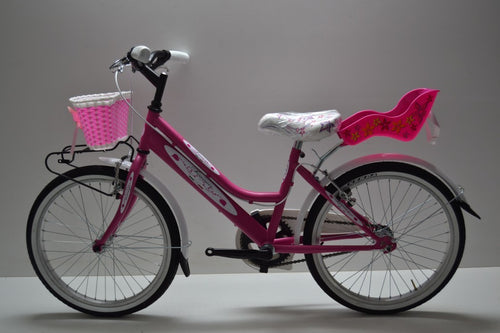 Bici venere 20 da bambina in acciaio fucsia personalizzabile