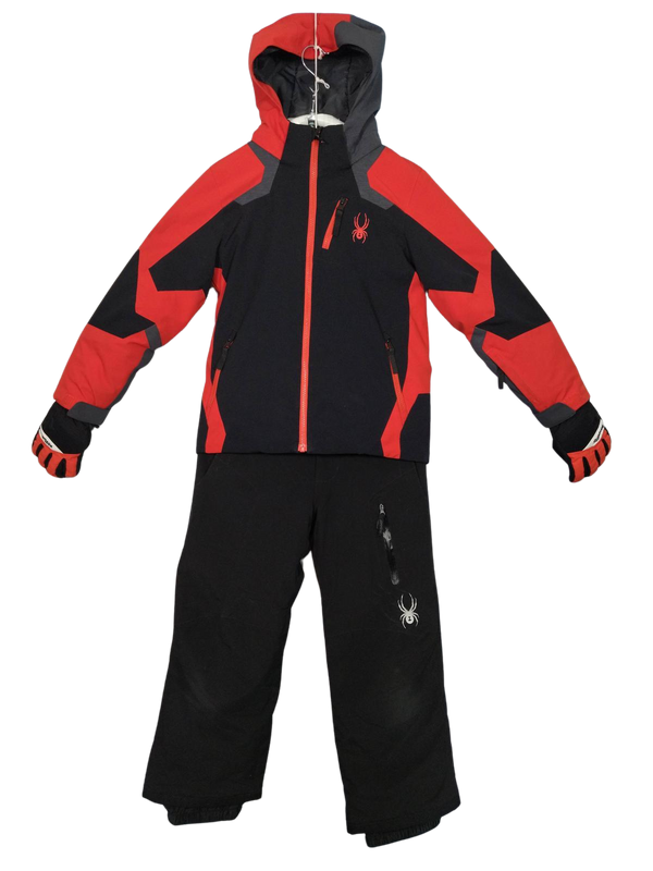 Blouson, Pantalon et Gants de ski 8 ans noir Spyder