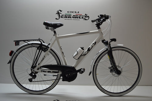 Bici trekking 28 bianco personalizzabile