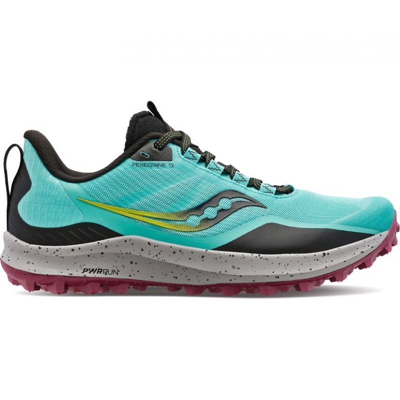 Chaussures de trail running Saucony Chaussures de trail/running Saucony  Peregrine 12 (Cool/Mint Acid) femme Femme 40 | Barooders