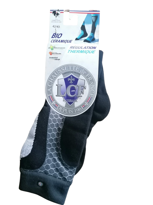 Chaussettes de Ski LCF - Ski Recycled - Blanc/ Bleu
