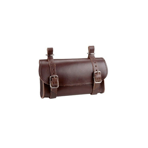 Saddlebag in real brown leather