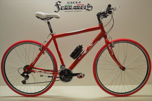 Bici ibrida 28 rosso personalizzabile