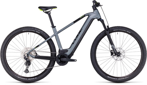 VTT ELECTRIQUE CUBE REACTION HYBRID PRO 500 FLASHGREY'N'GREEN 17"