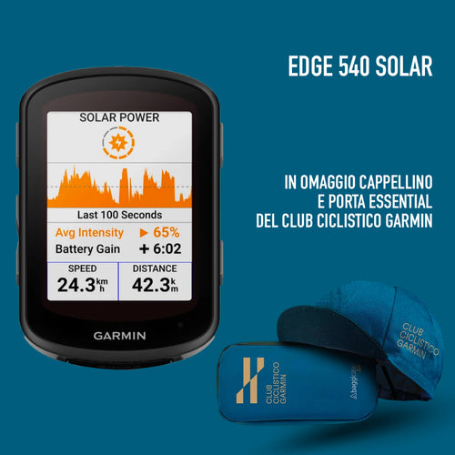 GARMIN EDGE 540 Solar Ciclocomputer GPS per bici art. 010-02694-21