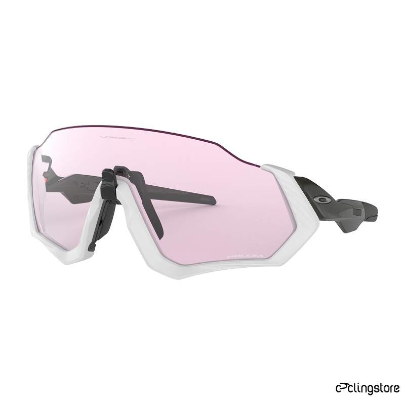 LUNETTES OAKLEY FLIGHT JACKET BLANC PRIZM LIGHT