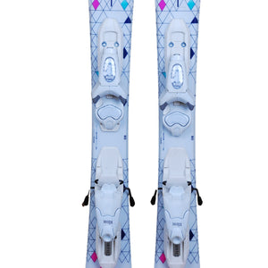 Ski occasion junior Rossignol Terrain Girl + fixations - Qualité B 104 cm