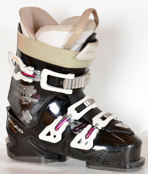 Head CUBE 3 8 W black - chaussures de ski d'occasion  Femme