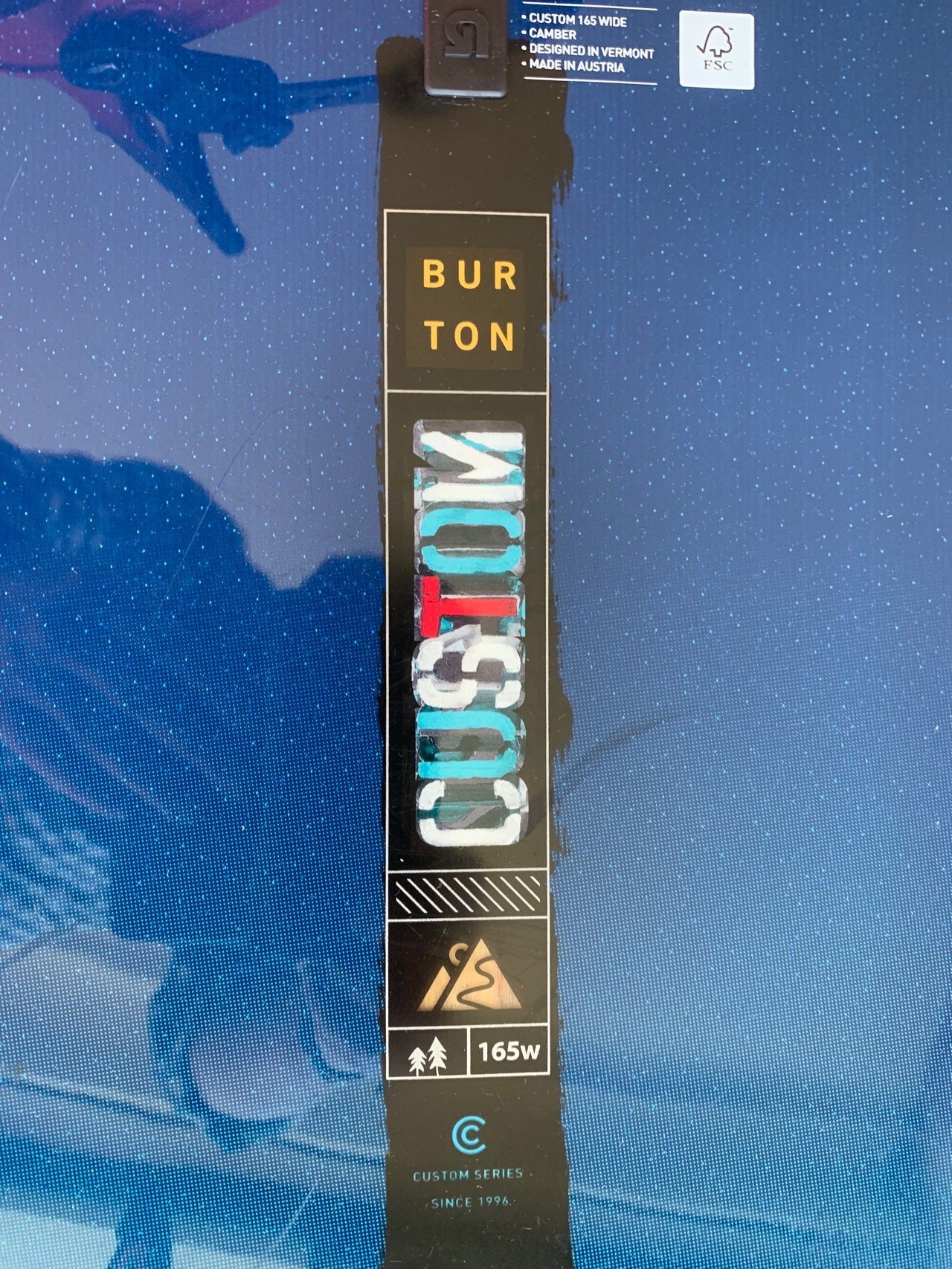 Snowboard Burton custom 165w