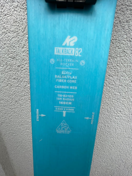 Skis de randonnée K2 TALKBACK 82 Bleu