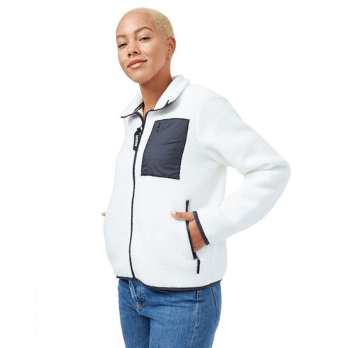 Veste polaire Tentree Ecoloft Zip (Elm White) femme