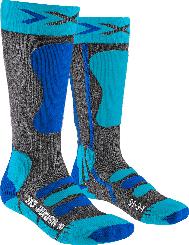 X-SOCKS Ski Junior 4.0 Bleu - Chaussettes de ski junior neuf déstockage