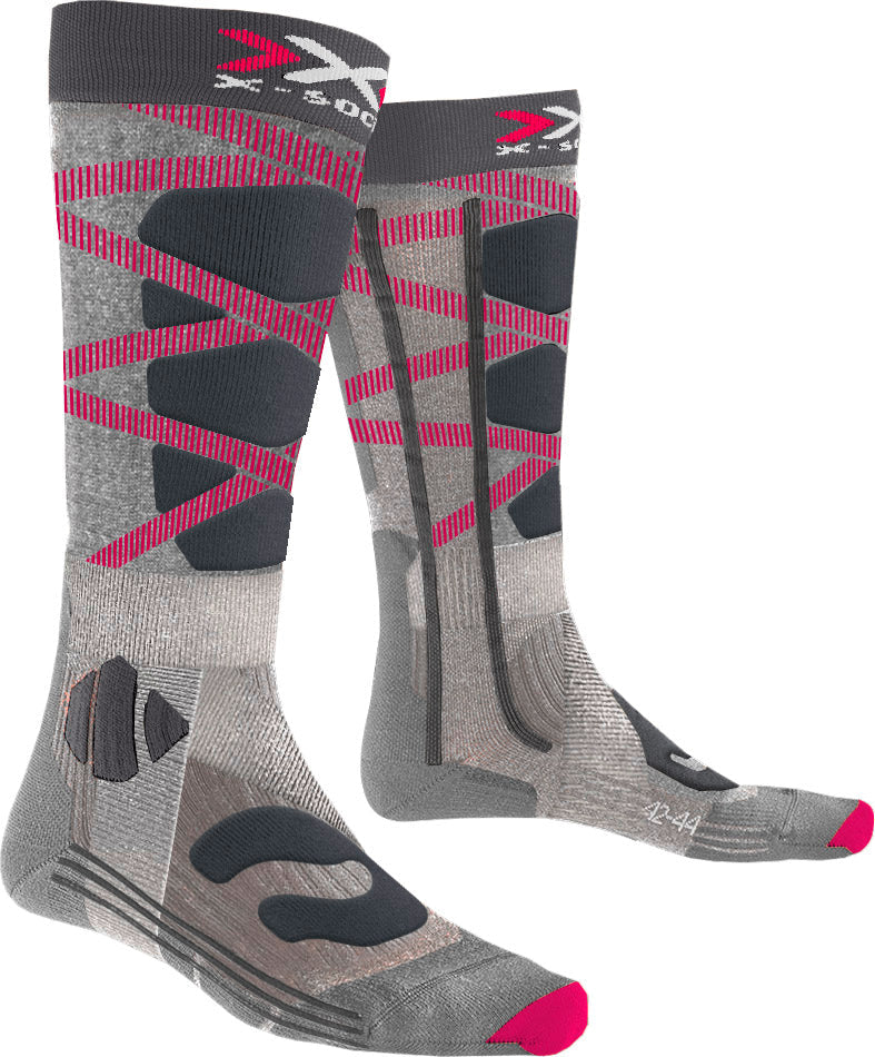 Chaussettes de ski X-Socks X-SOCKS SkiControl 4.0 Lady Gr/Rose