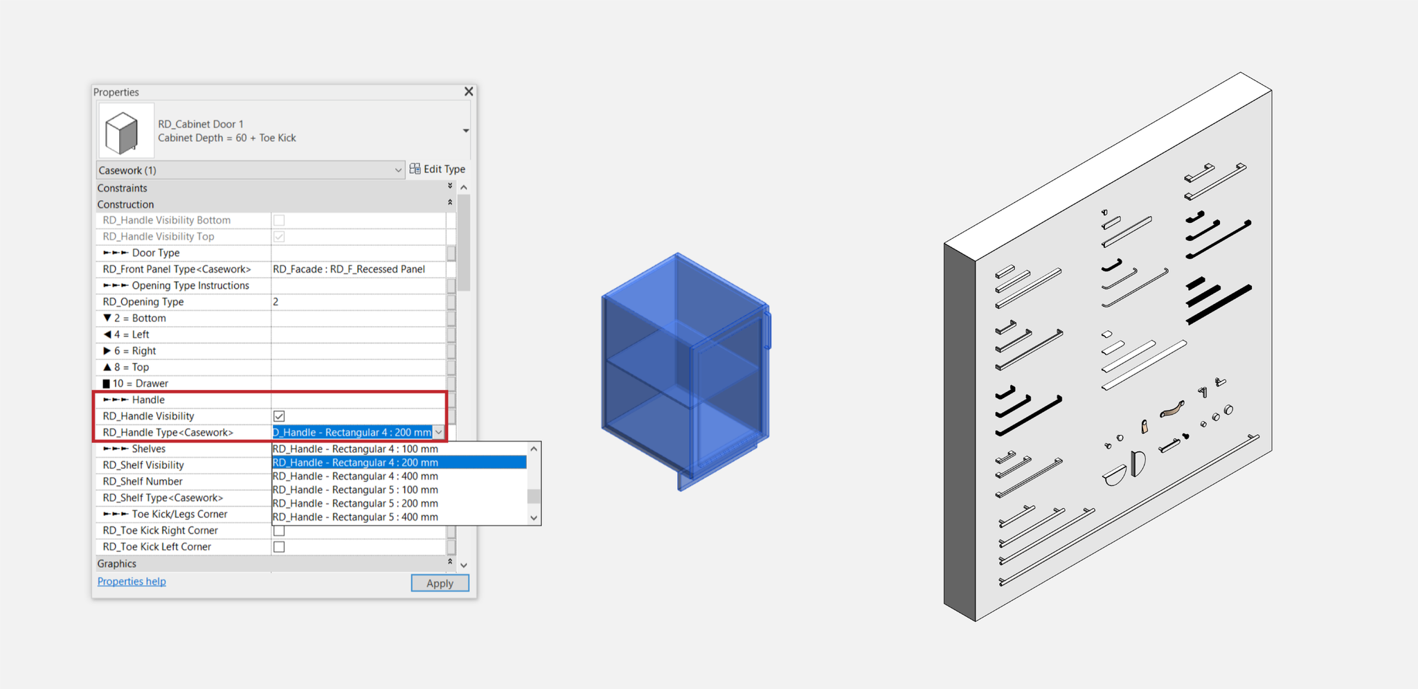 Revit-Grifffamilie