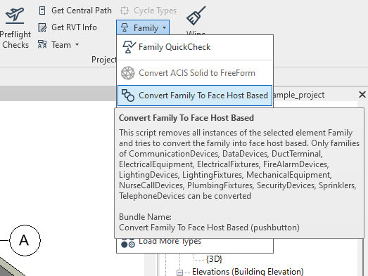 pyrevit family host based