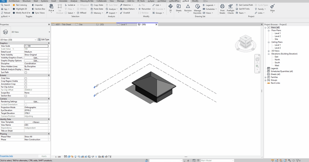 orient view to face funtion pyrevit