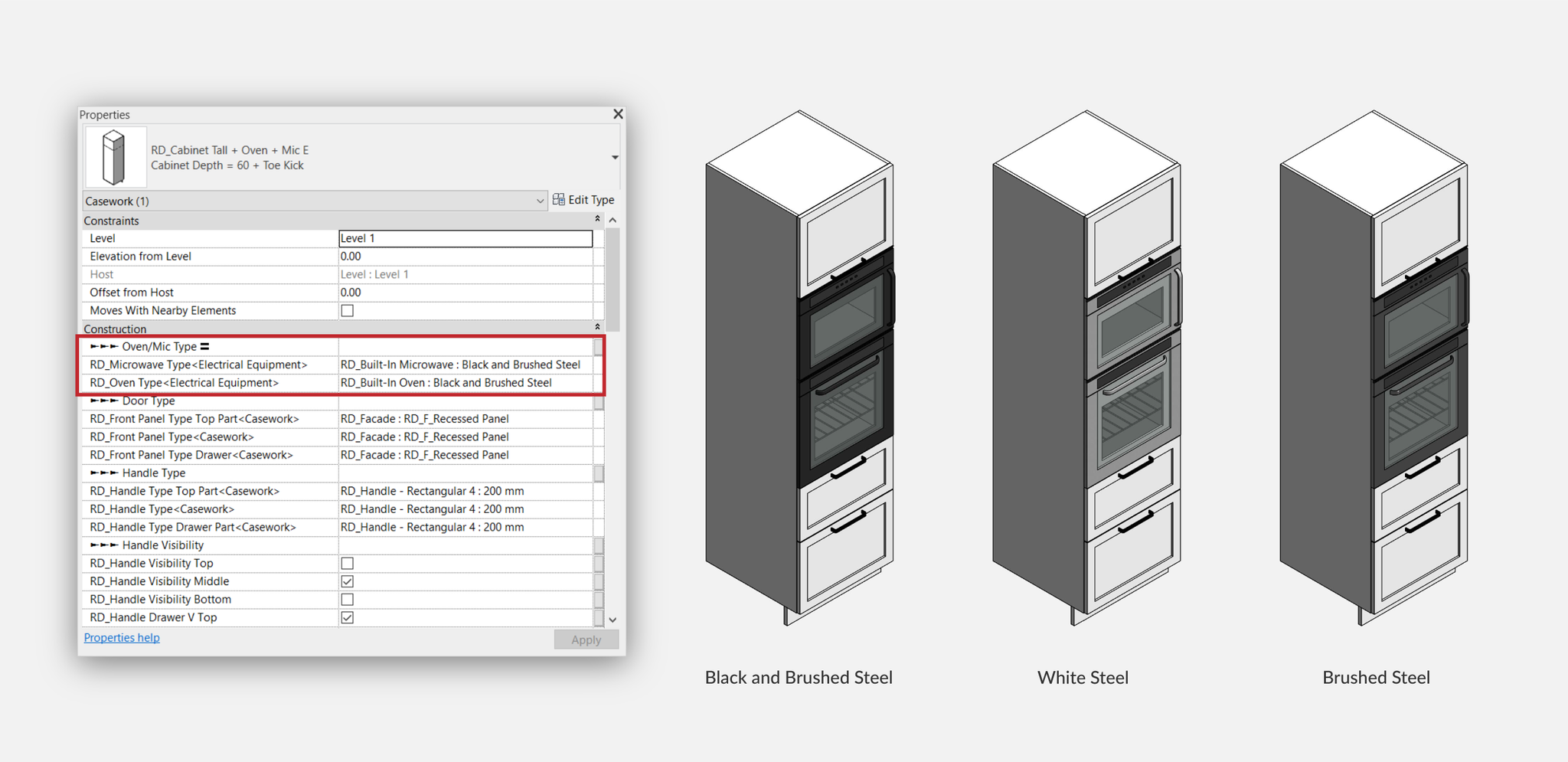 revit oven microwave