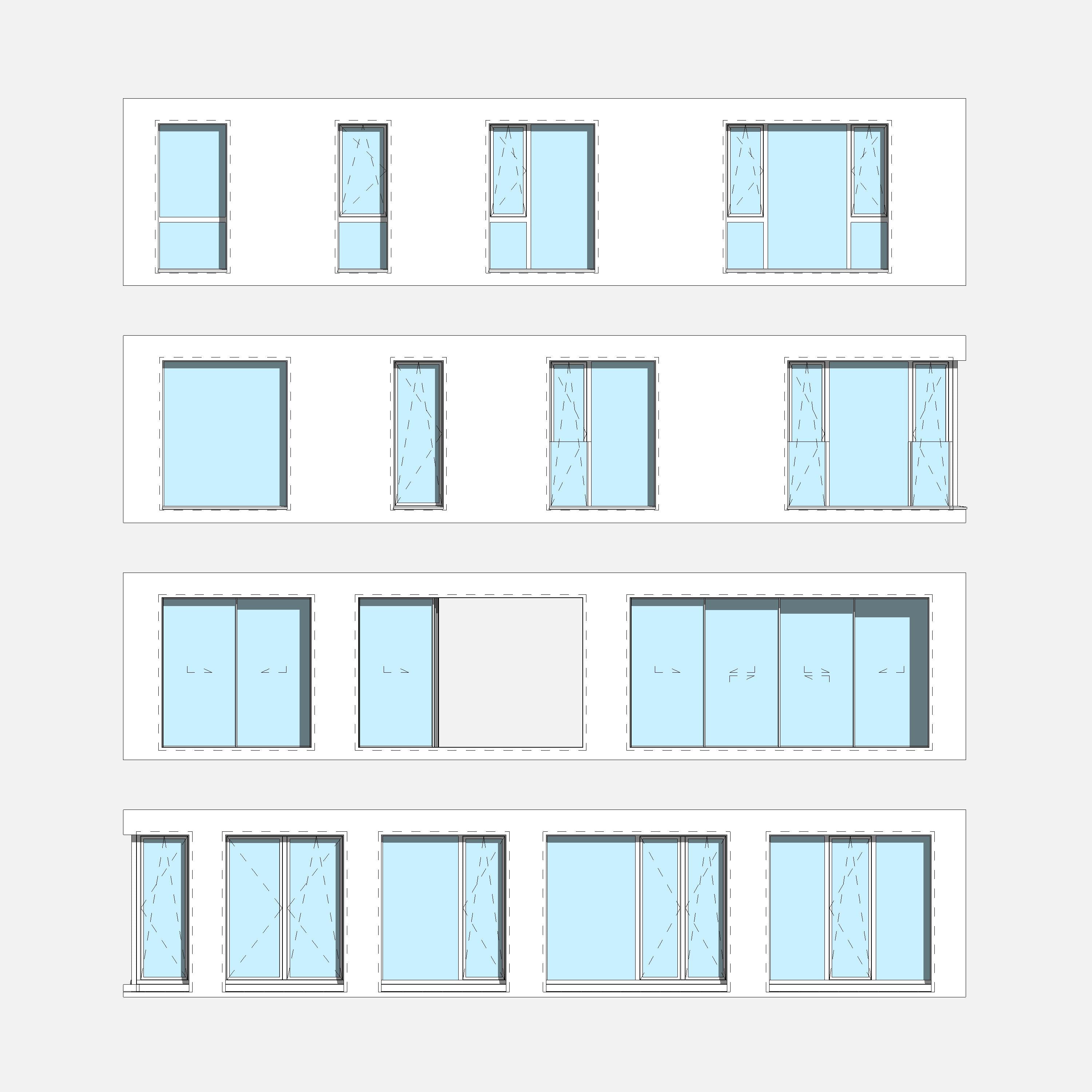 revit windows families