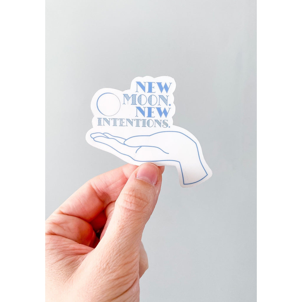 New Moon New Intentions Sticker