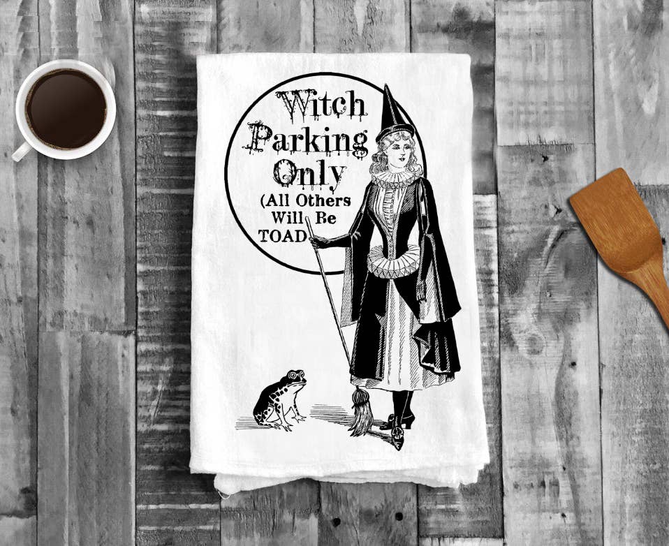 Vintage Witch in Paris Canvas Tote Bag