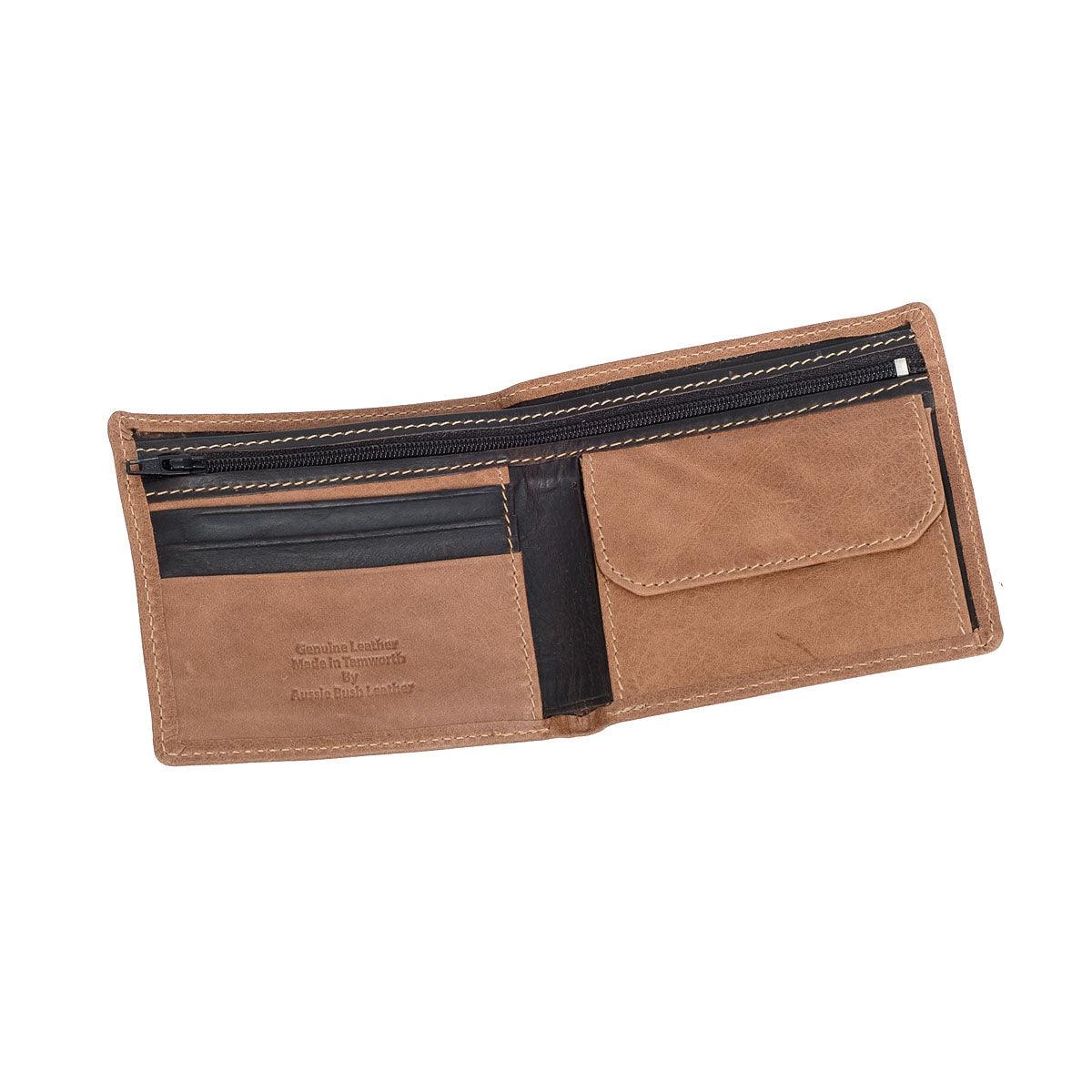 Men&#39;s Wallet with Coin Compartment - Cowhide– Aussie Bush Leather