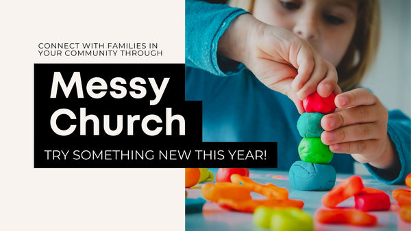 Messy Church a child playing with playdough creative arts are a part of Messy Church