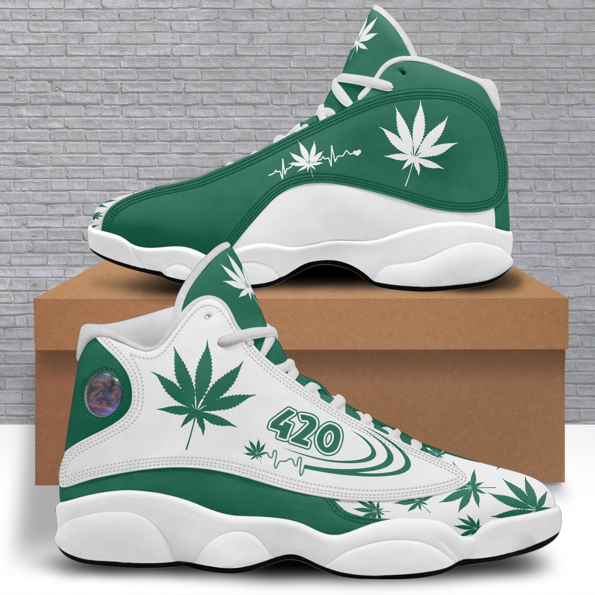 420 Green Color Shoes, Sneakers