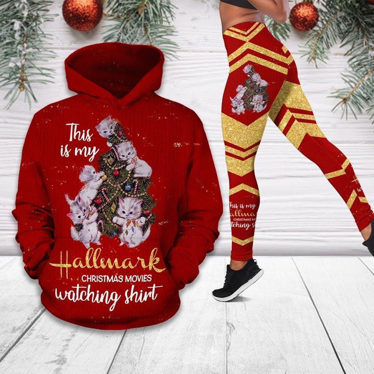 Baby Cats This Is My Halleuark Legging Hoodie, Cat Lover Legging Hoodie