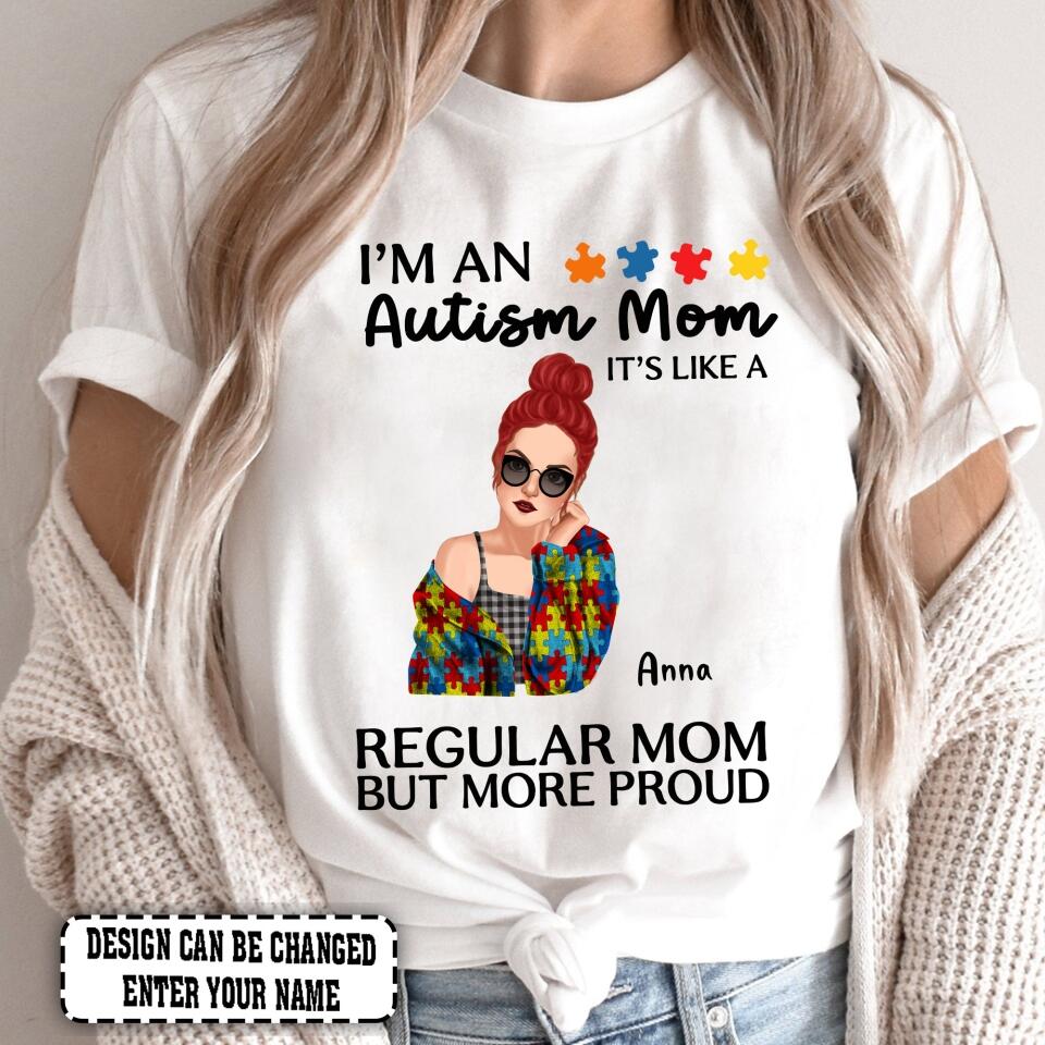 Personalized I’m An Autism Mom Shirt, Custom Autism Awareness Shirt