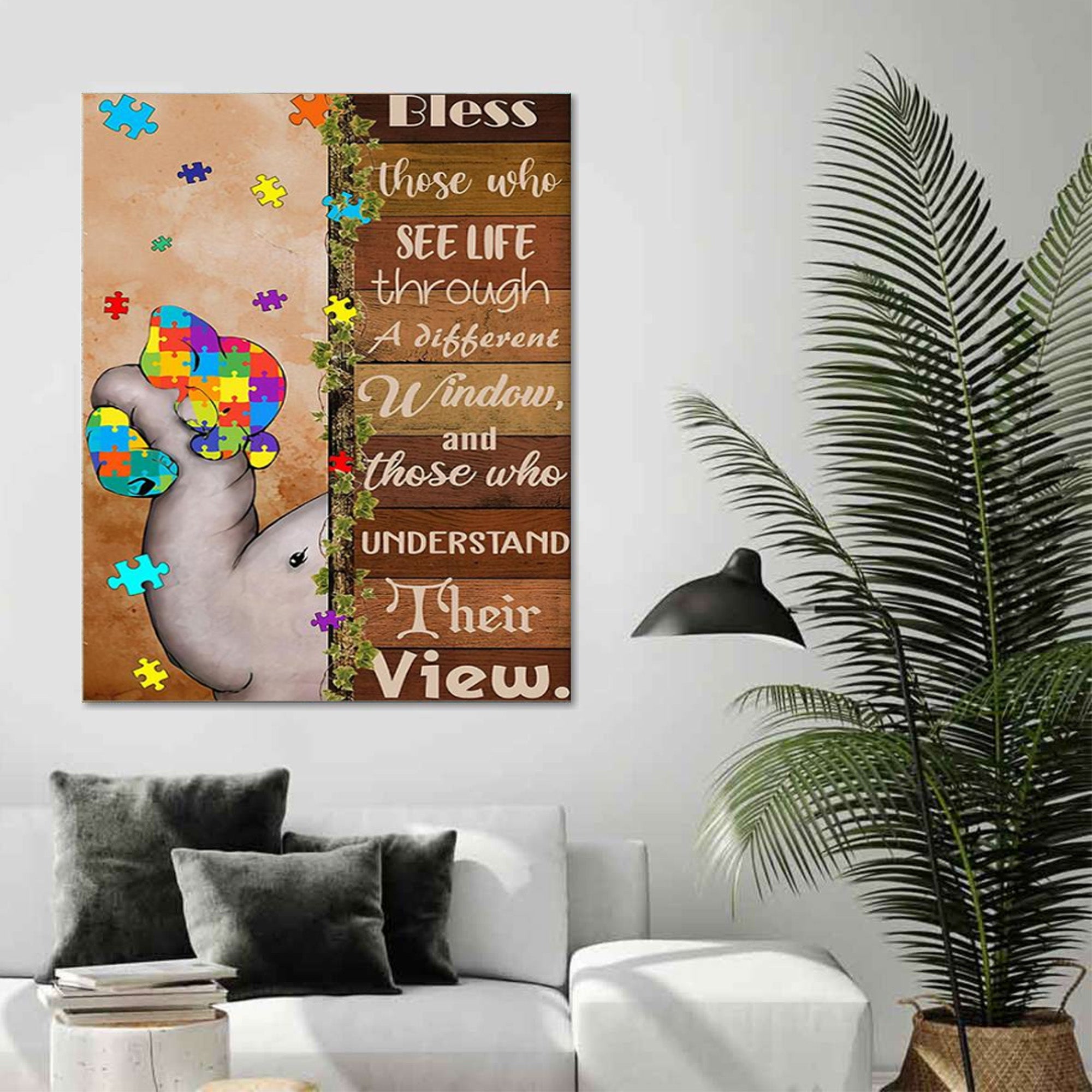 Autism Poster – Bless Those Who See Life Through A Different Window